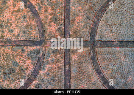 Close up old basketball ball texture Stock Photo