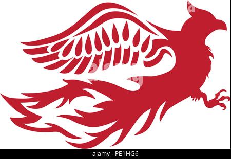 Phoenix Bird, Abstract Stock Vector