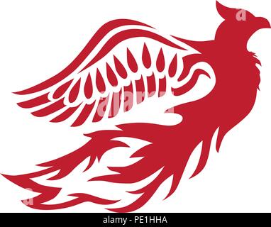 Phoenix Bird, Abstract Stock Vector
