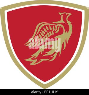 Phoenix Bird, Abstract Stock Vector