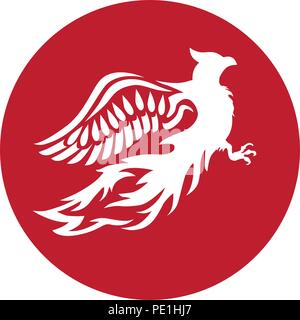 Phoenix Bird, Abstract Stock Vector