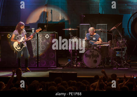 Deep Purple famous rock band on the stage performing a live rock Stock