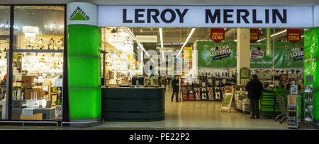Poland Krakow March 20 2018 Leroy Merlin Store In Bonarka City Center Stock Photo Alamy