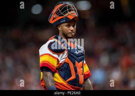 August 10, 2018: Houston Astros catcher Martin Maldonado (15