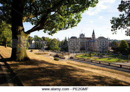 The skyline over Coburg Germany with Schloss Ehrenburg to the right of the picture Stock Photo