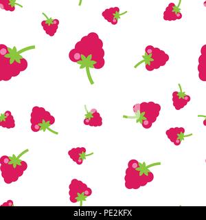 Vector illustration. Seamless pattern. Tropical ornament red strawberry Stock Vector