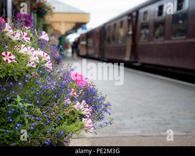 Sheringham train station. Stock Photo