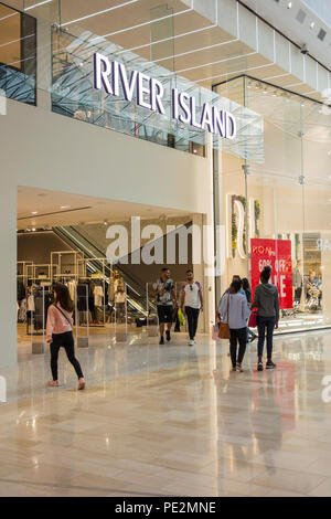 River Island store, Westfields Shopping Centre, Ariel Way, White City, London, W12, UK Stock Photo