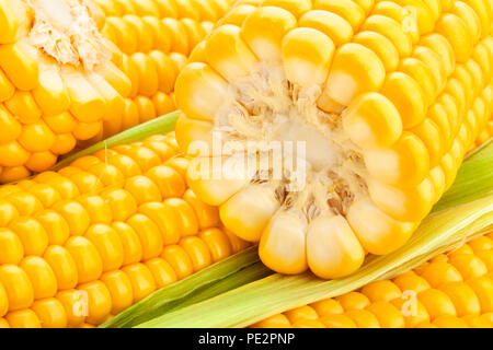 corn macro closeup Stock Photo