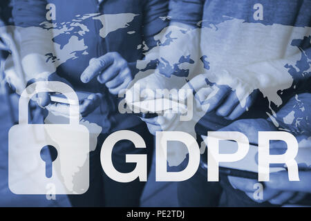 GDPR concept, general data protection regulation Stock Photo