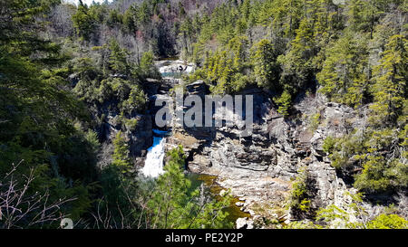 Linville Falls in western North Carolina, USA Stock Photo