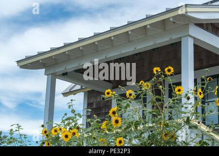 Bald Head Island-Beach, Marina, Lighthouse Stock Photo