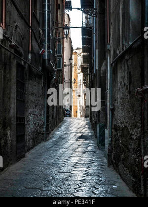 Classic buildings in the old city,Palermo,Italy.2013. Stock Photo