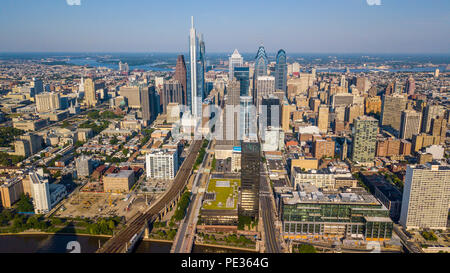 Skyline, Downtown Philadelphia, PA, USA Stock Photo