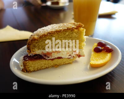 victoria sponge cake Stock Photo