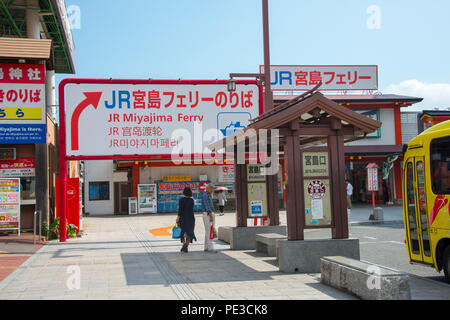 Miyajima Ferry in Seto Inland Sea Hiroshima Bay Japan Asia Stock Photo