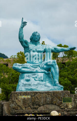 Nagasaki Peace Memorial Statue Park Japan Asia Kyushu Prefecture Stock Photo