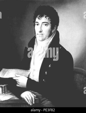 Antonin Machek 31. 10. 1775-18. 11. 1844 - Podobizna bankere. Stock Photo