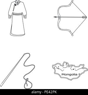 bow,collection,country,customs,fight,icon,illustration,isolated,livestock,location,logo,map,mongolia,mongolian,nomad,outline,robe,set,sign,steppe,symbol,territory,traditions,urga,vector,web,whip,yoke, Vector Vectors , Stock Vector