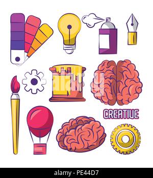 Set of creative design Stock Vector