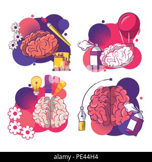 Set of creative design Stock Vector