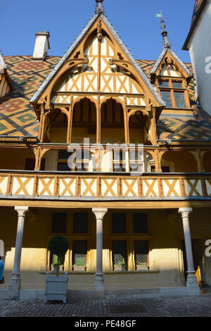 Hotel Dieu, Beaune, Burgundy, France Stock Photo