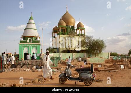 Sufi ceremony every Sunday in Omdurman cemetery , Khartoum, Sudan Stock Photo