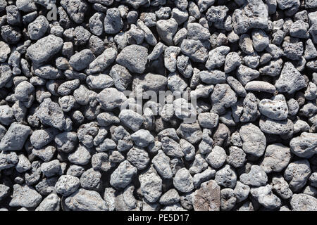 Top view of little lava stones. Stock Photo