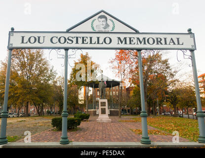 Lou Costello memorial Paterson NJ Stock Photo