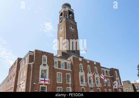 Barking Town Hall, Town Hall Square, Barking, London Borough of Barking and Dagenham, Greater London, England, United Kingdom Stock Photo