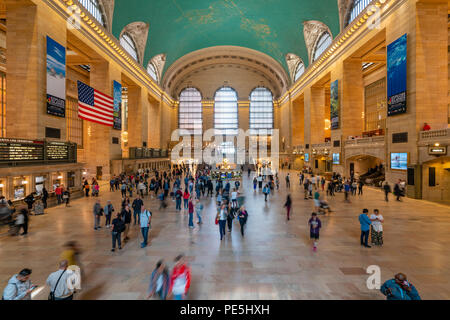 Commuters at Grand Central Station in New York Stock Photo