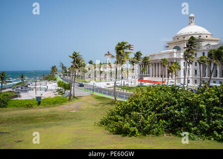 El Capitolio de Puerto Rico. The Capitol Building in San Juan, Puerto Rico. Stock Photo