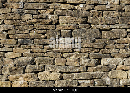 Cotswold Stone Wall Stock Photo