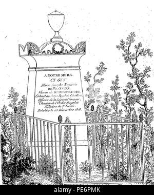 Arnaud - Recueil de tombeaux des quatre cimetières - Deyssautier. Stock Photo