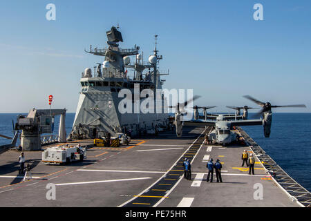 Three MV-22B Ospreys with Special-Purpose Marine Air-Ground Task