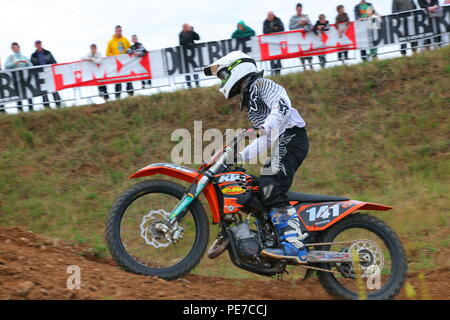 Dirt bike racing at Fat Cat Moto Parc Stock Photo - Alamy