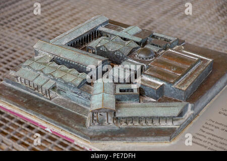 Model of Scythopolis at the Bet Shean National Park, Israel Stock Photo