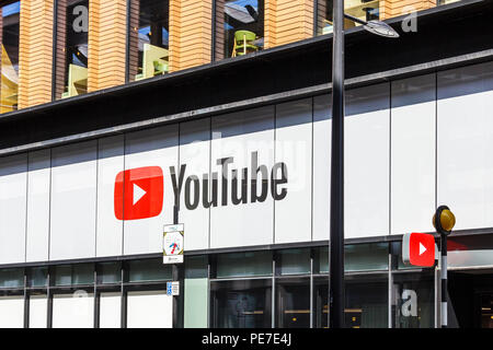 The YouTube Space building in Pancras Road, King's Cross, London, UK Stock Photo