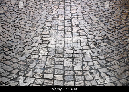 old cobblestone street background texture Stock Photo
