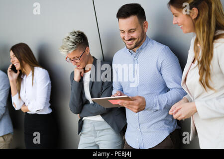 Picture of business people discussing in their company Stock Photo