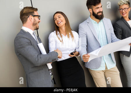 Picture of business people discussing in their company Stock Photo