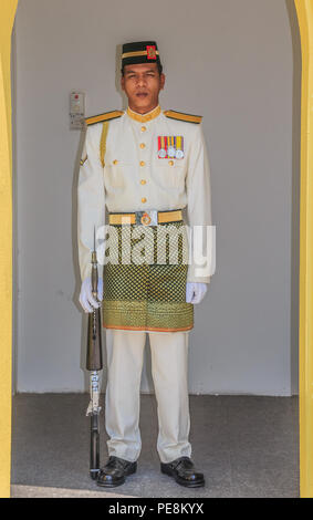 Kuala Lumpur, Malaysia - August 16, 2013: New Royal Palace Istana Negara (national palace) Stock Photo