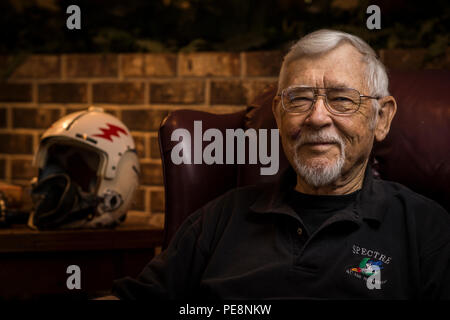 Retired Lt. Col. Robert L. Brown became an electronic warfare officer when the demand for the career field increased. One of his most memorable missions during the Cold War was when he moved back to Eielson, Alaska. One evening, his team discovered that a Russian bomber was nearby. The pilot got permission from home station to follow the Russians, and Brown’s team trailed them to record their actions. Their cover was blown when Soviet ground control cleared the sixth aircraft – the aircraft Brown was in – to land, and the Russian aircraft commander said that they only had five planes. They dec Stock Photo