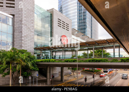 Hong Kong - June 27, 2018: Buildings in Central, Hong Kong Stock Photo