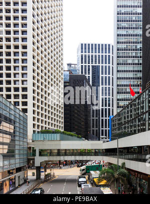 Hong Kong - June 27, 2018: Buildings in Central, Hong Kong Stock Photo