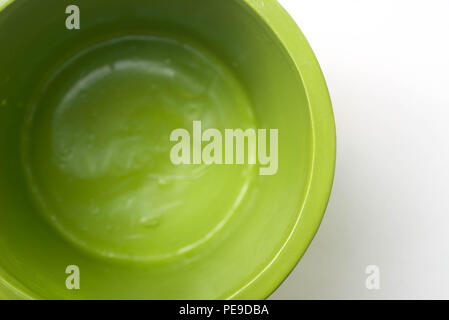 green clay pot top view selective focus Stock Photo