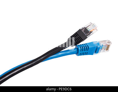 rg-45 close-up on white isolated Stock Photo