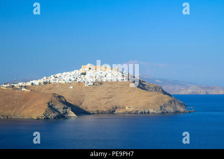 The Chora village of Astypalaia island in Greece. View of the fortress. Stock Photo