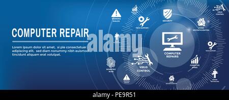 Big Data Security Maintenance Icon w Wrench and Gear Tools for Technician to Use when Scanning Systems - Internet or Information Technology Repairs Stock Vector