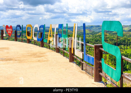 Chocolate Hills in Bohol, Philippines Stock Photo